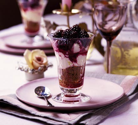 Berry cheesecake in a glass  recipe 
