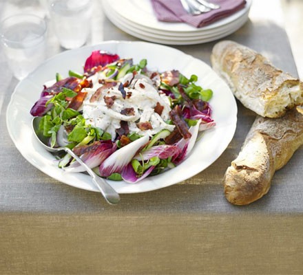 Chicken salad with crisp bacon recipe 