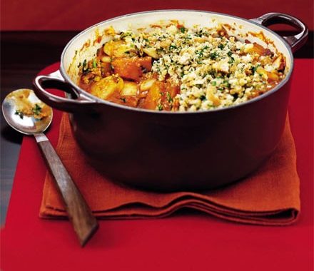 Butter bean & squash crumble recipe