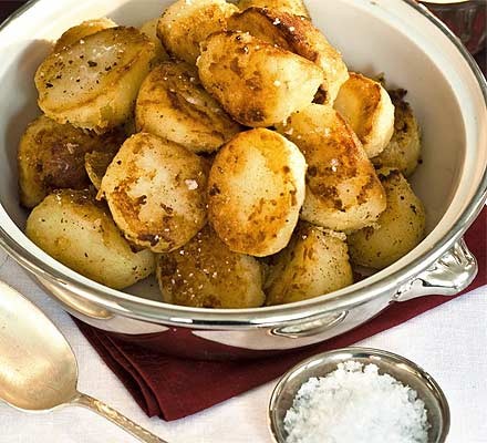Golden roast potatoes recipe 
