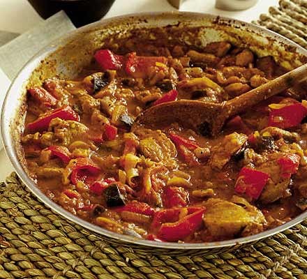 Spicy pork & aubergine recipe 