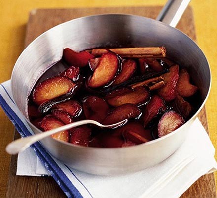 Poached plums recipe 
