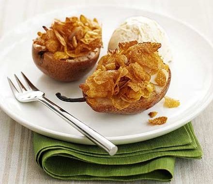 Honey nut crunch pears recipe