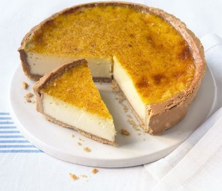 Custard tart with nutmeg pastry  recipe