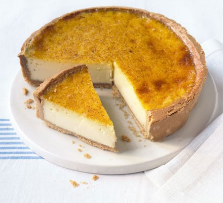 Custard tart with nutmeg pastry  recipe 
