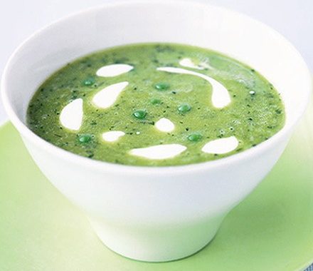 Easy pea & mint soup recipe