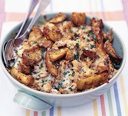 Tuna melt potato wedges recipe 
