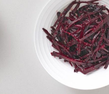 Hot beetroot salad recipe