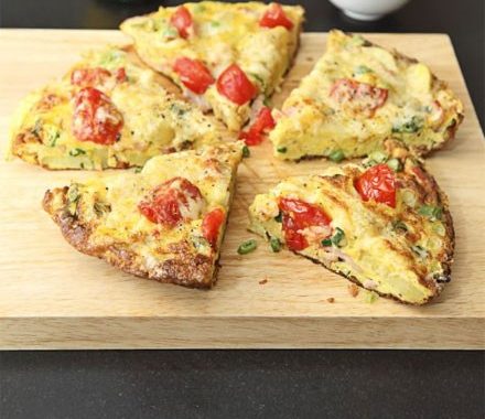 Omelette wedges recipe