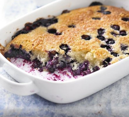 Blueberry & coconut pudding recipe 