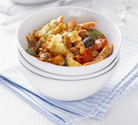 Cheese & tomato pasta bakes recipe 