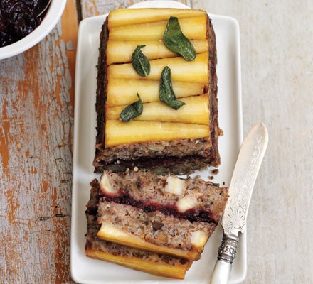 Parsnip, cranberry & chestnut loaf recipe 