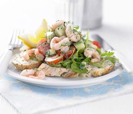 Open prawn cocktail sandwich recipe