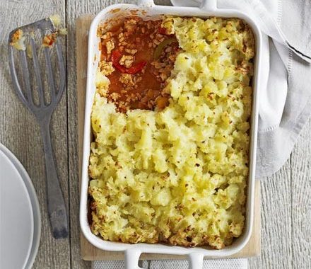 Spicy turkey & pepper bake recipe