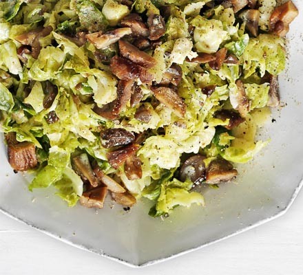 Smashed sprouts mash with chestnuts recipe 
