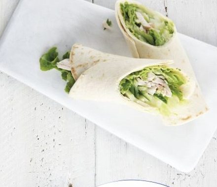 Turkey & spring onion wraps recipe