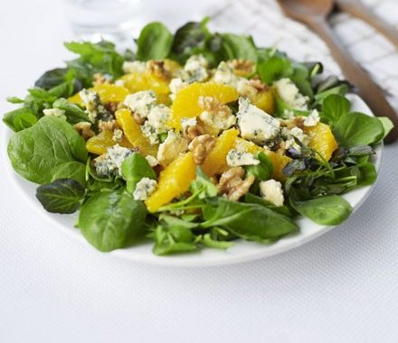 Orange, walnut & stilton salad recipe