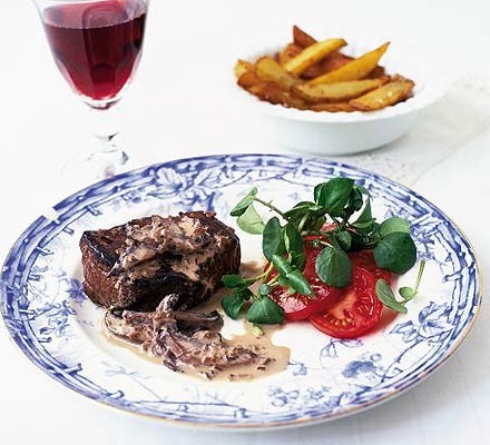 Fillet of beef with mixed peppercorn sauce recipe 