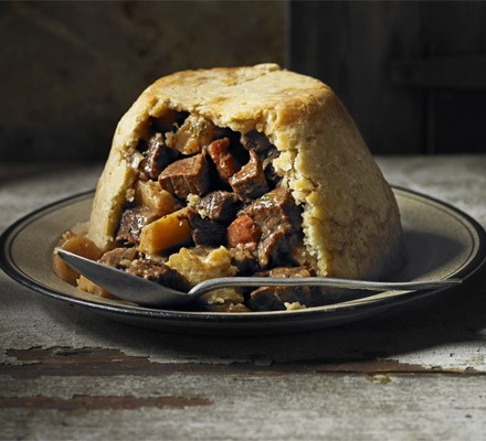 Beef, ale & parsnip pudding recipe 