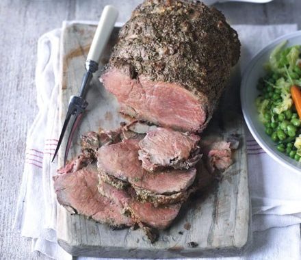 Roast beef with caramelised onion gravy recipe