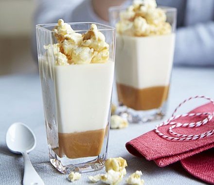 Salted caramel popcorn pots recipe