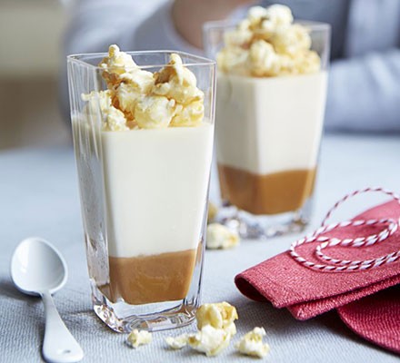 Salted caramel popcorn pots recipe 