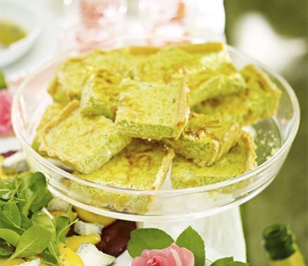 Pea & spring onion tart recipe