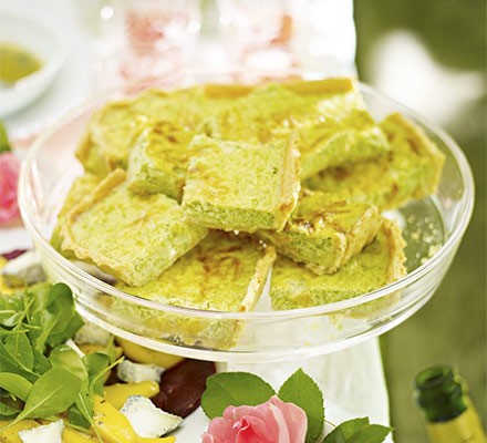 Pea & spring onion tart recipe 