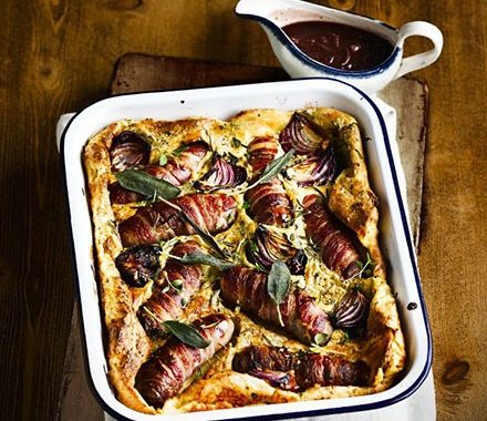 Ultimate toad-in-the-hole with caramelised onion gravy recipe
