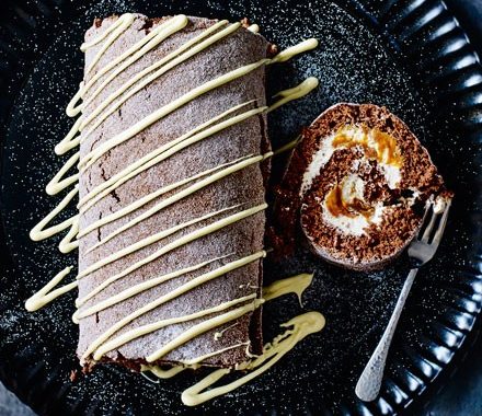 Caramel chocolate log recipe