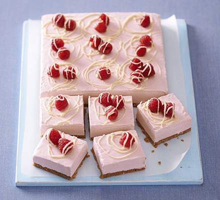 Frozen raspberry & white choc cheesecake recipe 