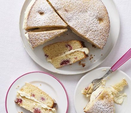White chocolate & raspberry cake recipe