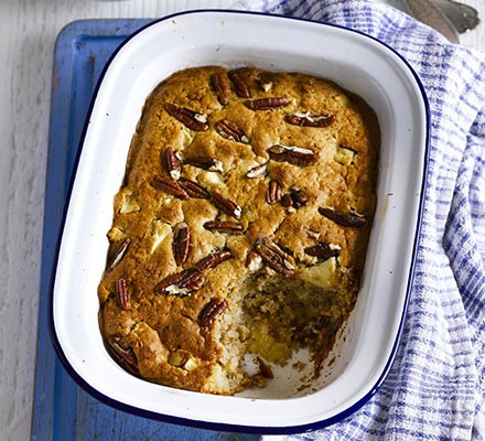 Cinnamon apple pecan pudding recipe 