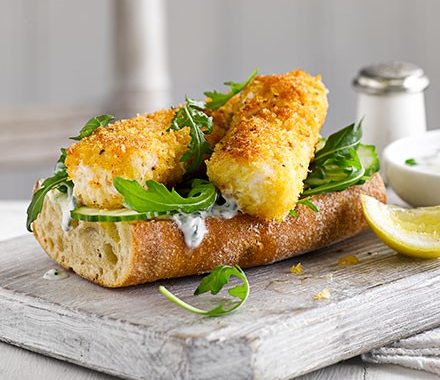 Lighter Fish finger sarnies recipe