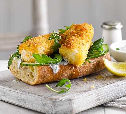 Lighter Fish finger sarnies recipe 