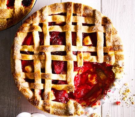 Plum & marzipan pie recipe