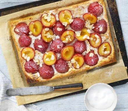 Plum & almond pastry recipe