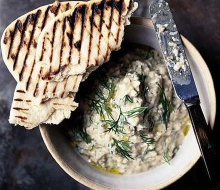 Smoked aubergine purée recipe