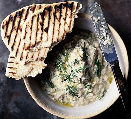 Smoked aubergine purée recipe 
