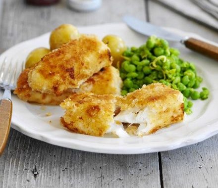 Fish fingers & mushy peas recipe