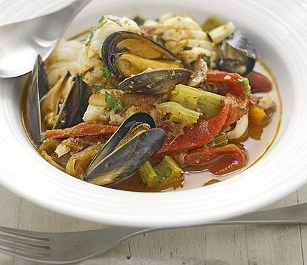 Rich paprika seafood bowl recipe