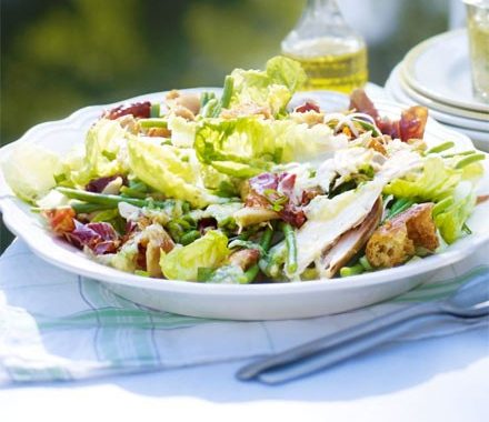 Roast chicken garden salad recipe