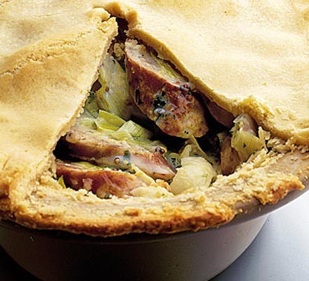 Sausage & leek pie recipe 