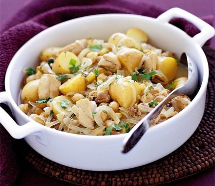 Chicken, chickpea & lemon casserole recipe
