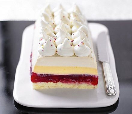 Glam trifle slice recipe