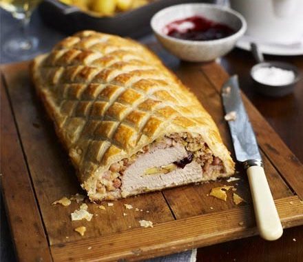 Turkey, brie & cranberry wellington recipe