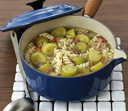 Leek & bacon soup recipe