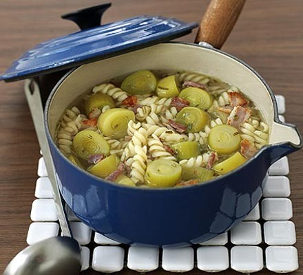 Leek & bacon soup recipe 