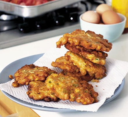 Sweetcorn pancakes recipe 