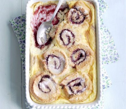 Roly-poly bread & butter pud recipe